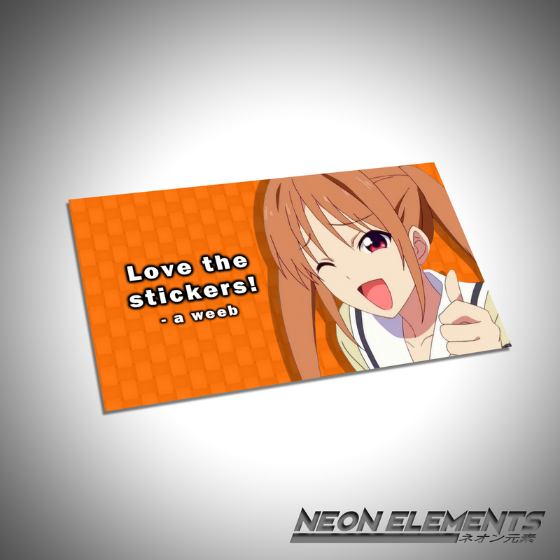 Yoshiko "Love the stickers! - A Weeb" Weeb Card