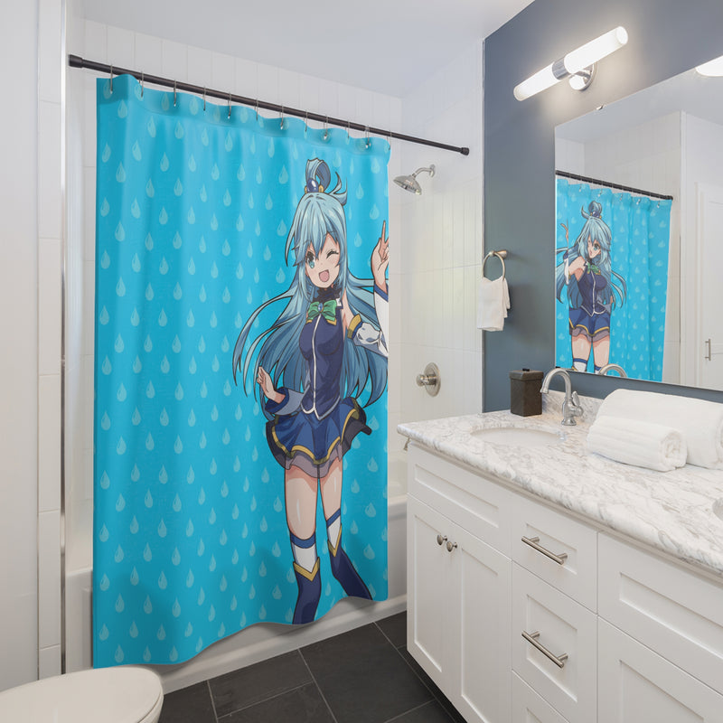 Aqua Shower Curtain