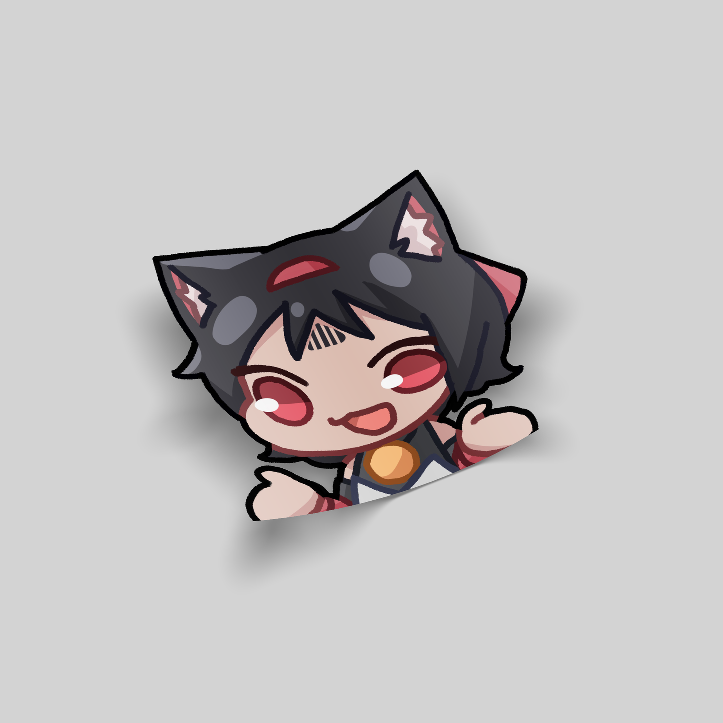Brain Damaged Nekomata Sticker