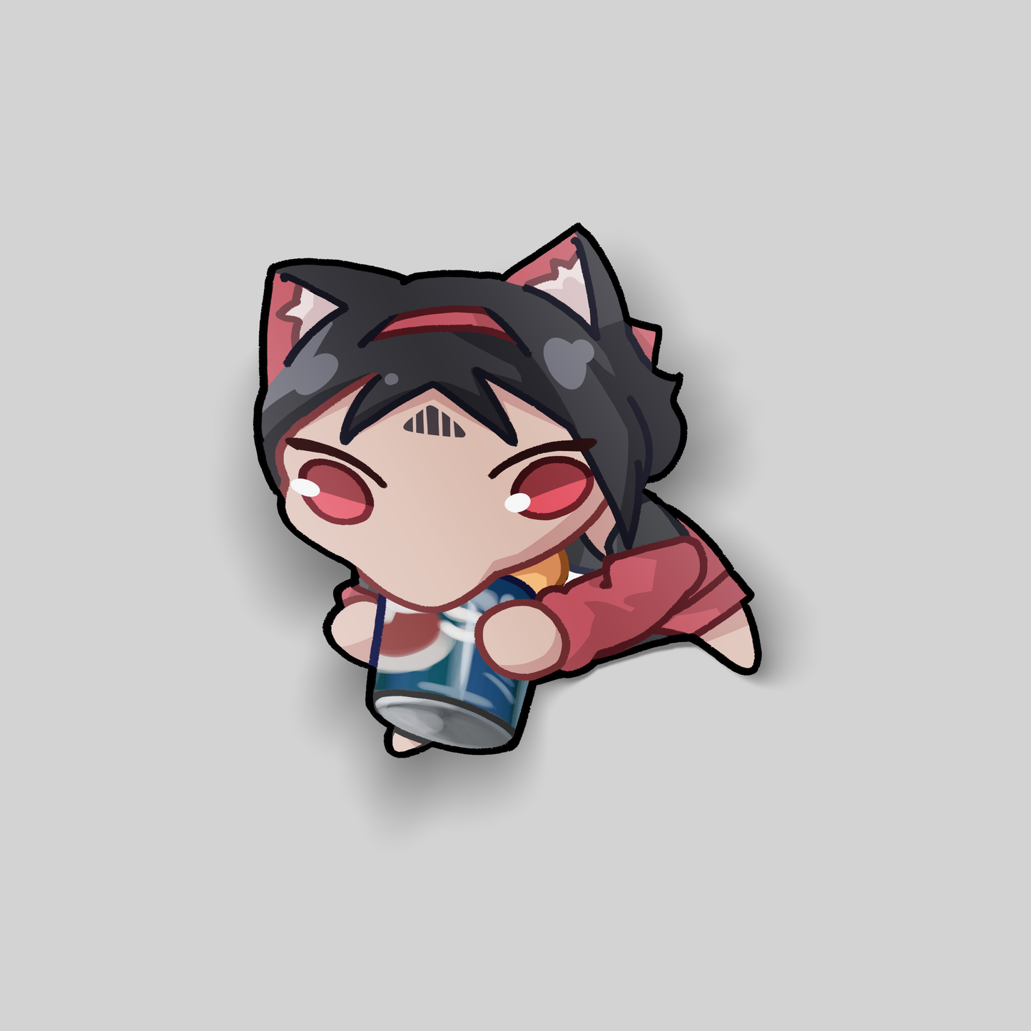 Brain Damaged Nekomata Sticker