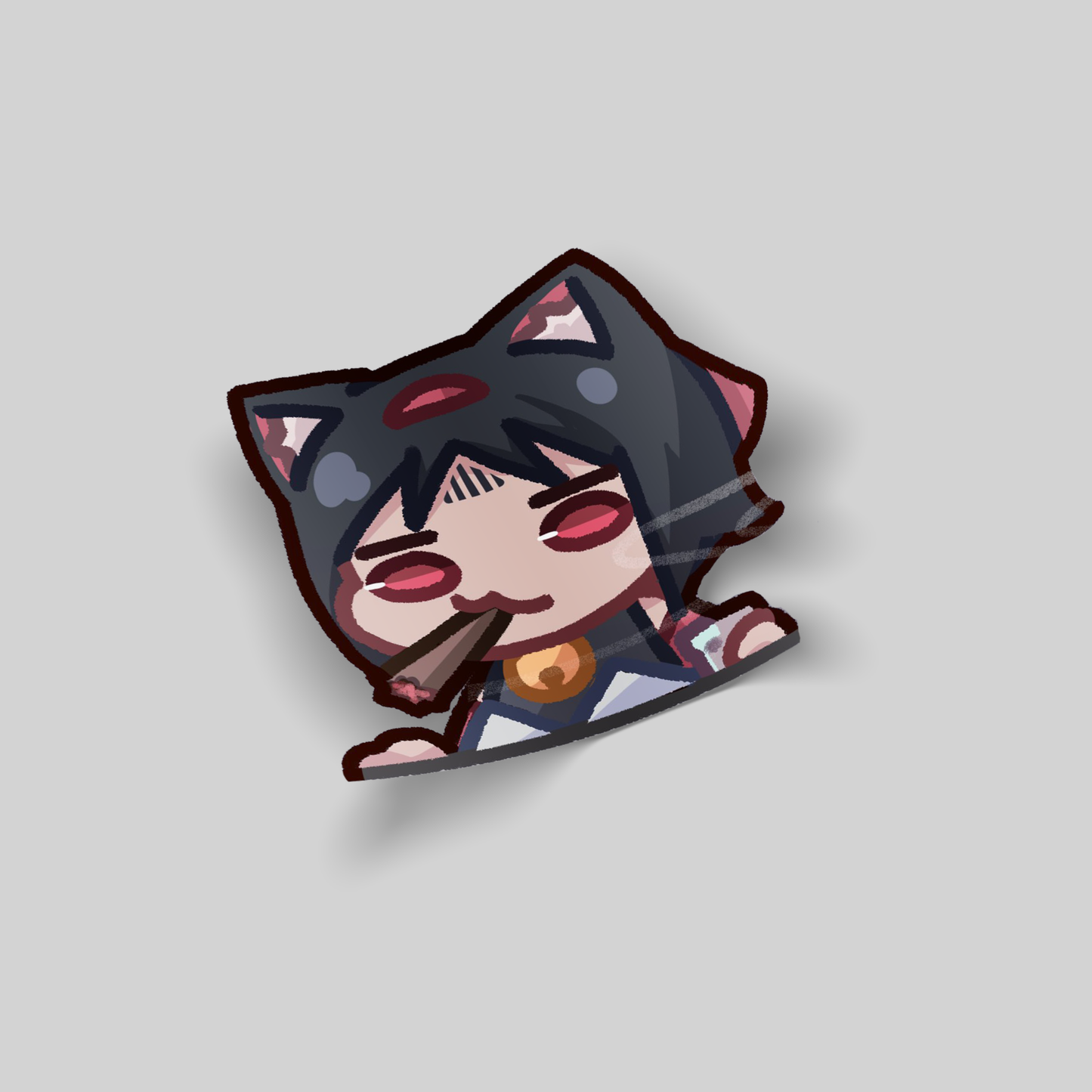 Brain Damaged Nekomata Sticker