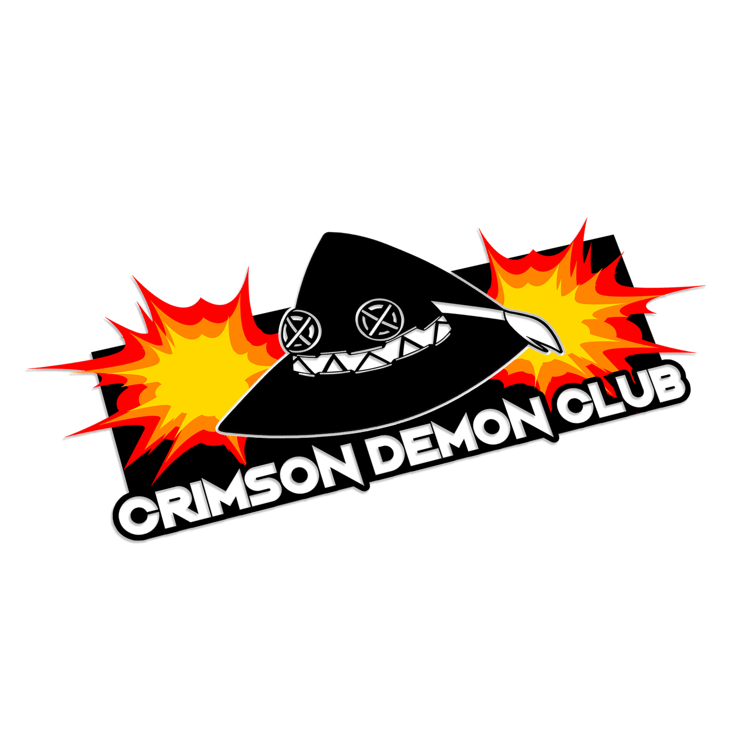 Crimson Demon Club Multi-Layer Vinyl Decal