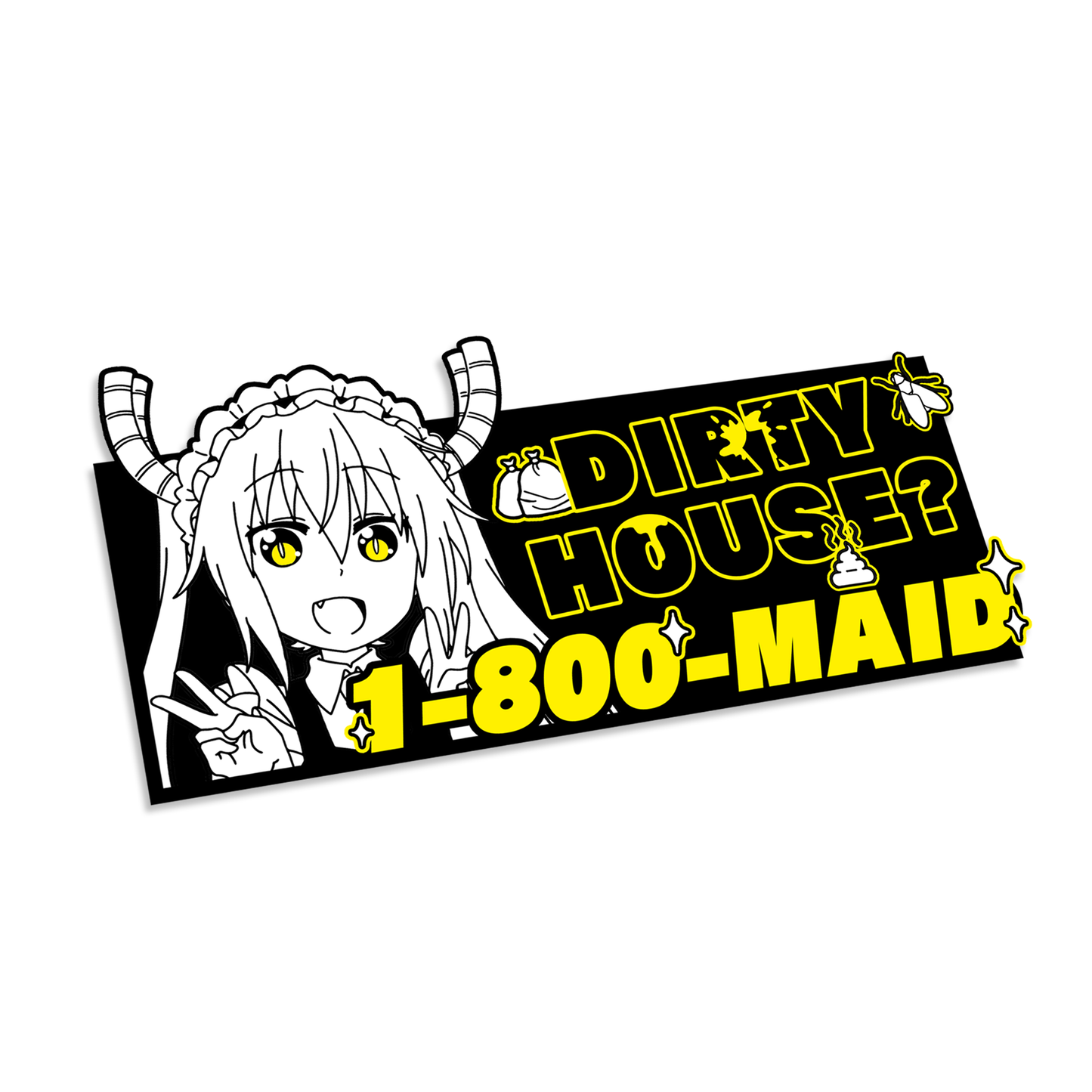 1-800-MAID Multi-Layer Vinyl Decal