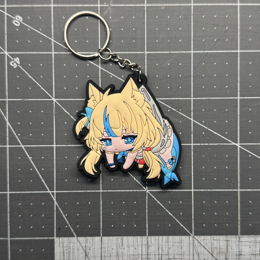 Chibi Sameko Rubber Keychain