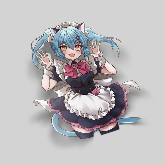 Maid Neon-chan Sticker [Pre-Order]