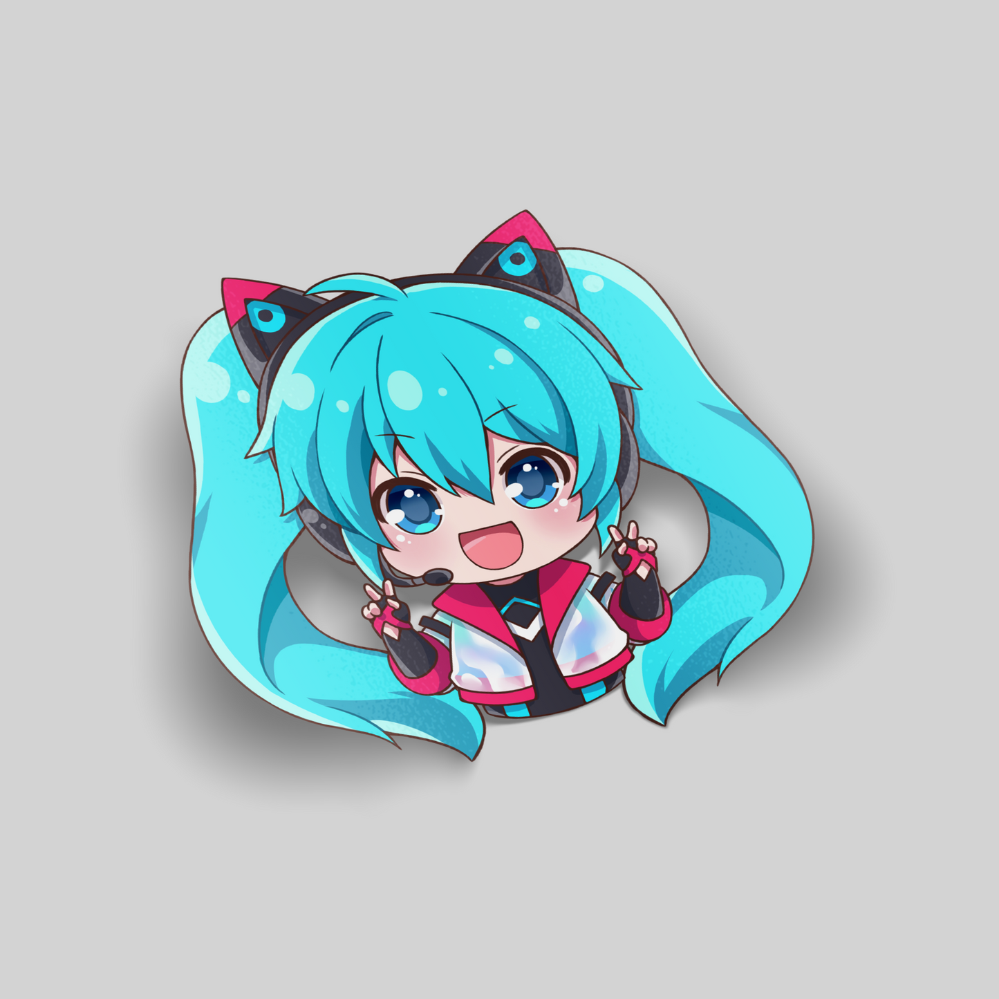 Chibi Hatsune Miku SRCW Sticker