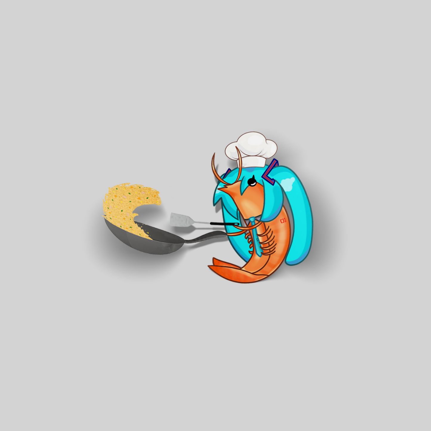 Shrimp Miku Sticker