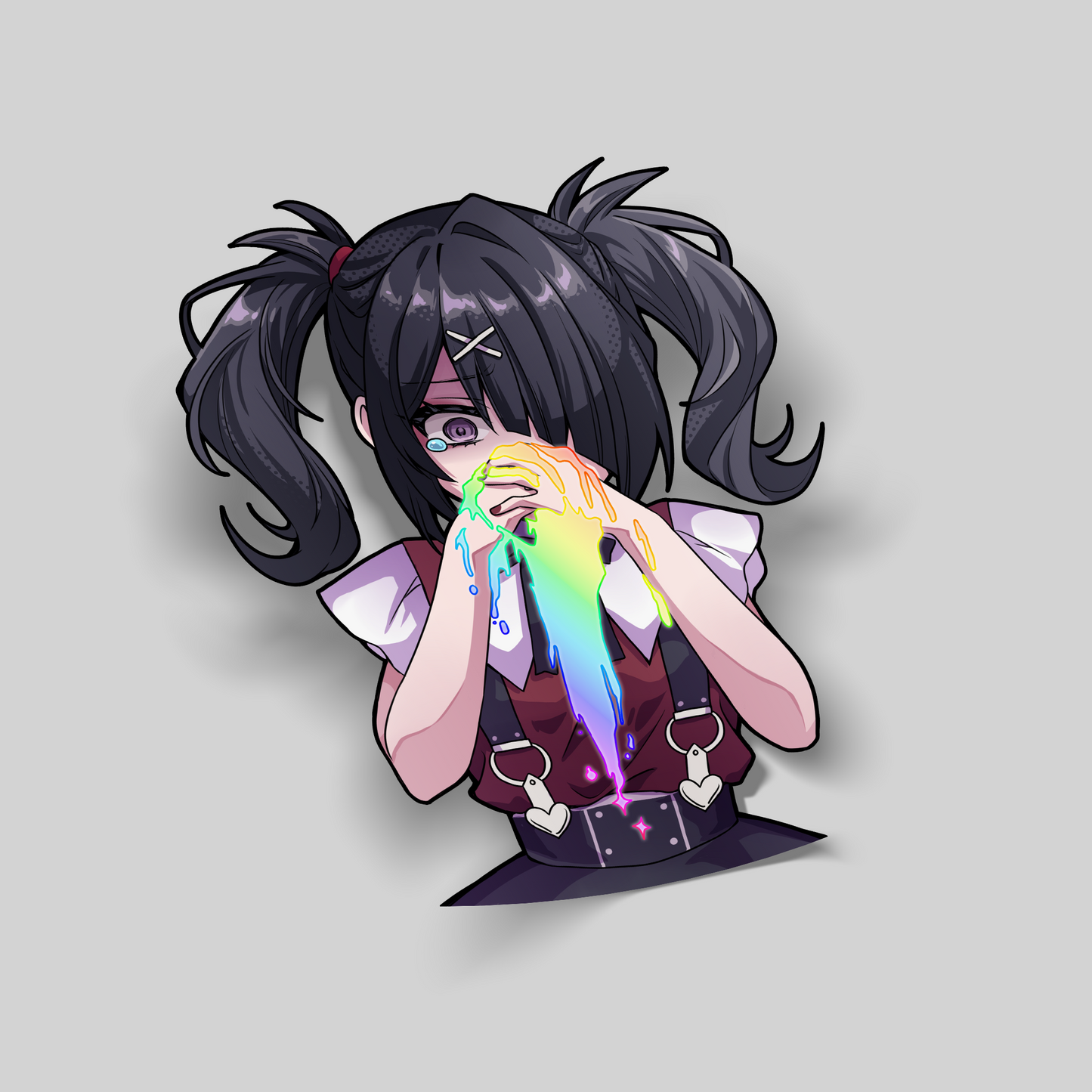 Ame-chan Barf Spot Holographic Sticker