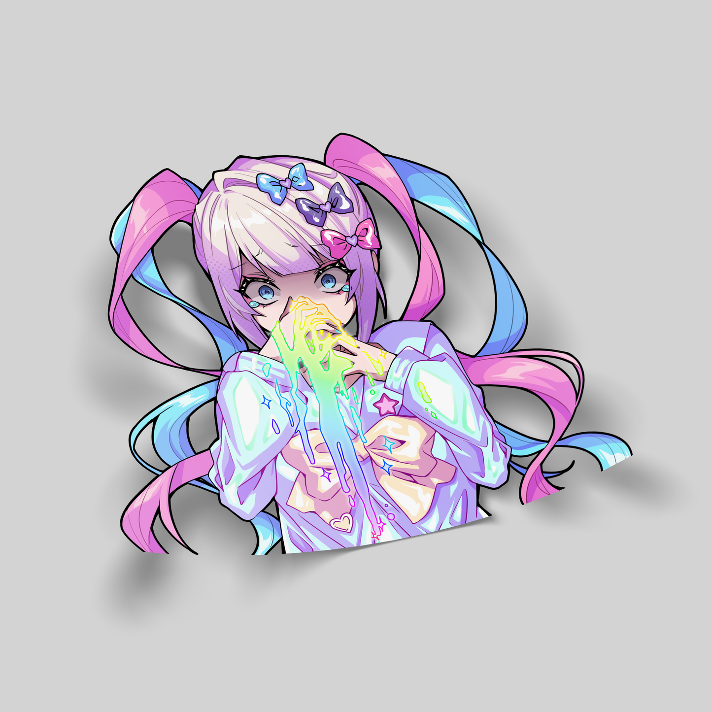 KAngel Barf Spot Holographic Sticker