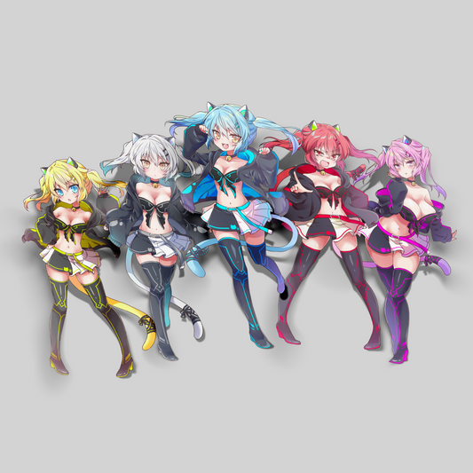 Neon-chan Spot Holographic Sticker [Pre-Order]