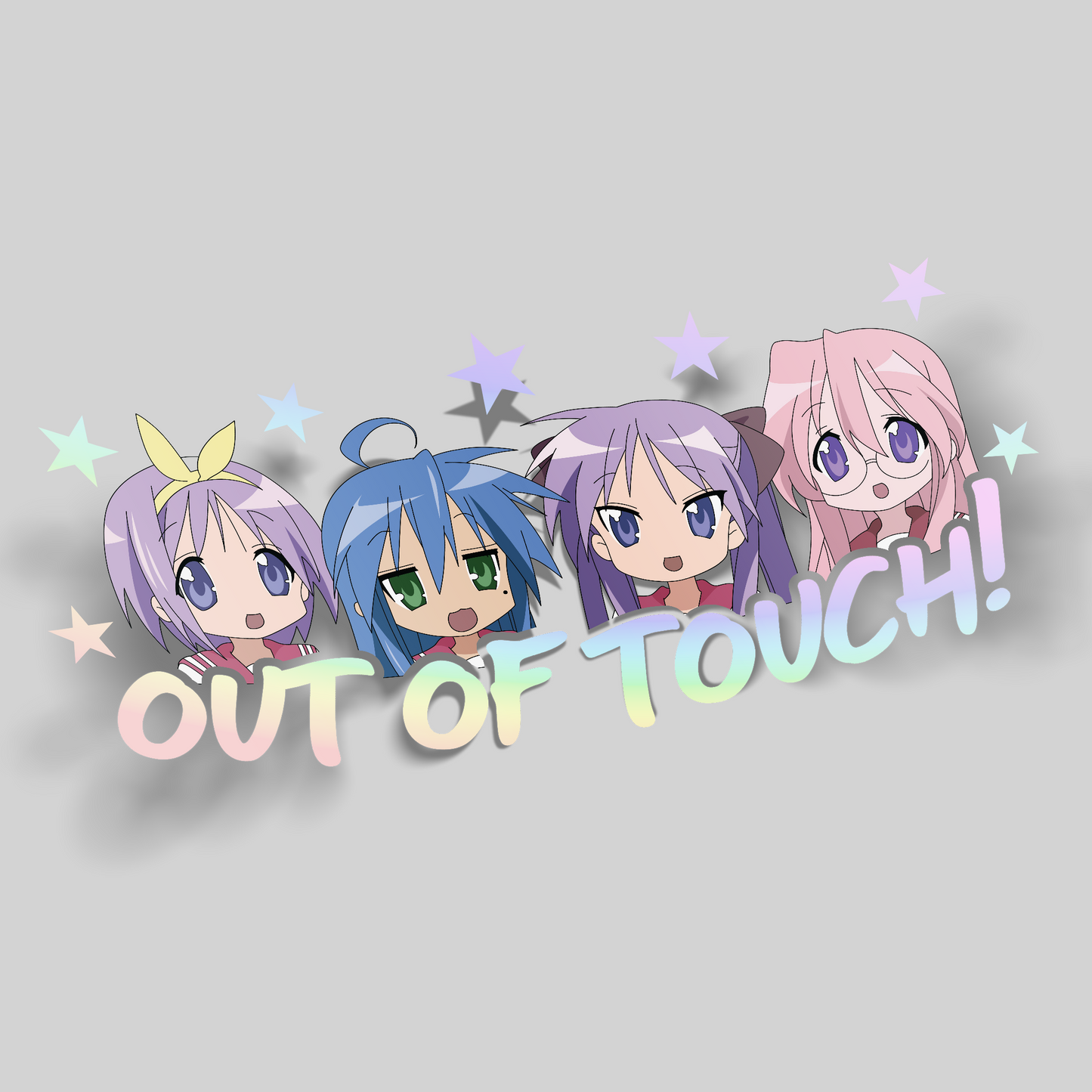 Out of Touch! Spot Holographic Sticker