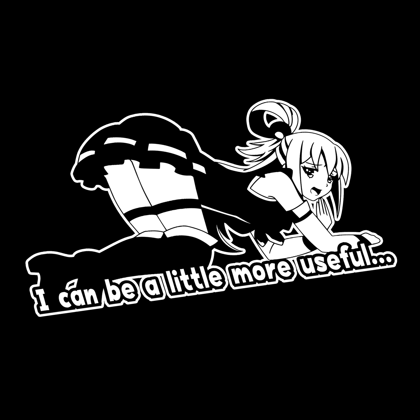 Aqua "I can be a little more useful..." Vinyl Decal