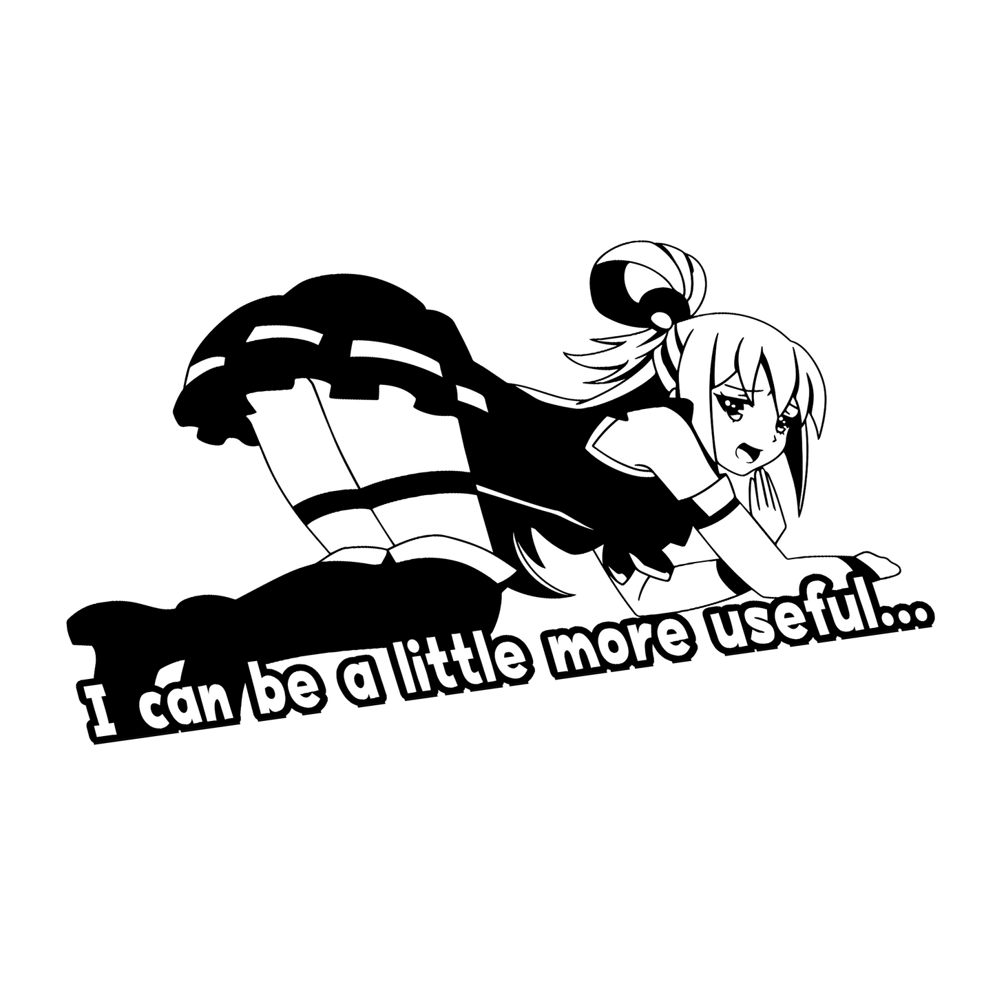 Aqua "I can be a little more useful..." Vinyl Decal