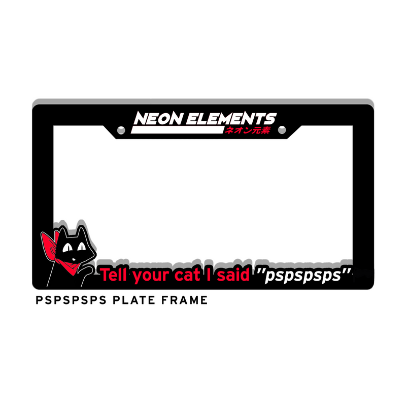 Sakamoto License Plate Frame
