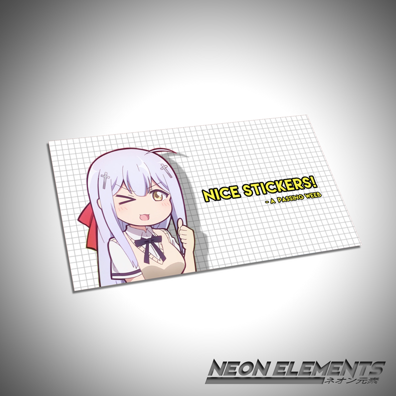 Raphiel "Nice stickers! - A Passing Weeb" Weeb Card