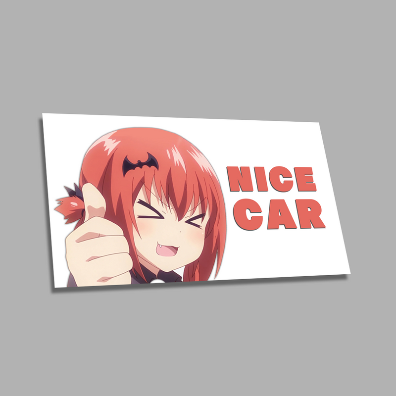 Satania "NICE CAR" Weeb Card